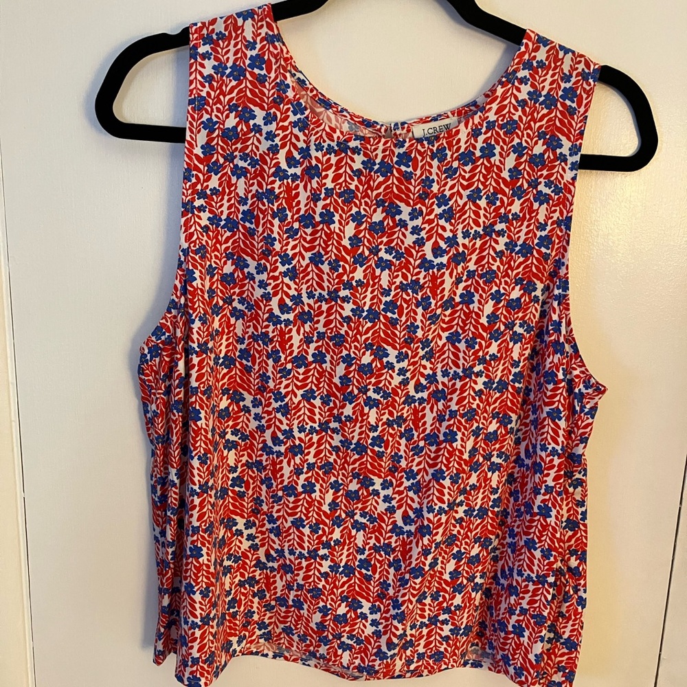 JCrew women’s sleeveless blouse size M new